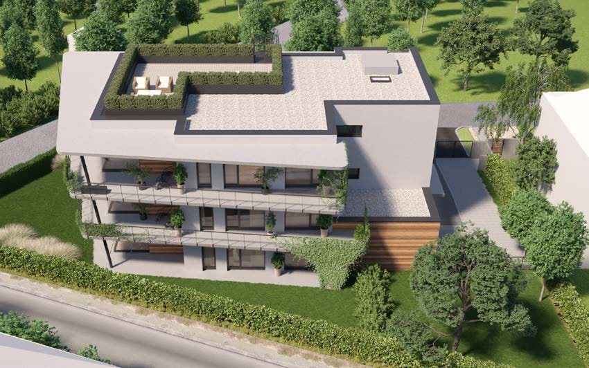Střešní terasa penthousu